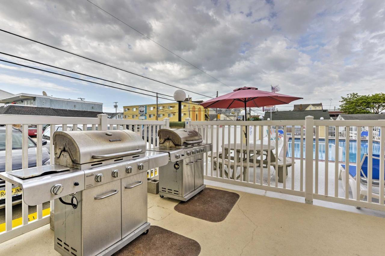North Wildwood Condo With Pool, Walk To Boardwalk! Ngoại thất bức ảnh